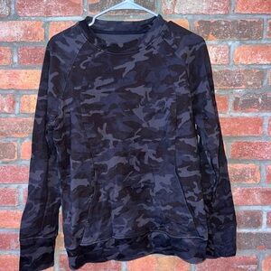Lululemon Dark Camo Crewneck Sweatshirt